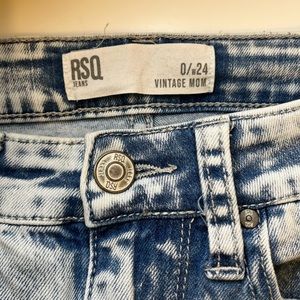 RSQ jeans from tillys. Lighter blue, vintage mom.